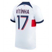 Camiseta Paris Saint-Germain Vitinha #17 Segunda Equipación Replica 2023-24 mangas cortas